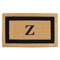 Nedia Home Nedia Home 02020A Single Picture - Black Frame 22 x 36 In. Heavy Duty Coir Doormat - Monogrammed A O2020A